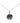 Necklace with pendant, LIBRA, ART925, silver color